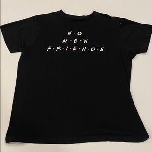 Black Graphic Tee with Colorful Dots